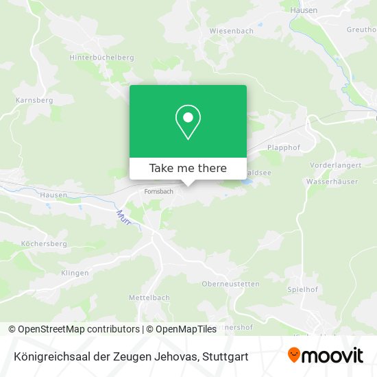 Königreichsaal der Zeugen Jehovas map