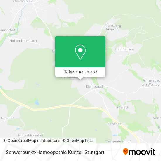 Карта Schwerpunkt-Homöopathie Künzel