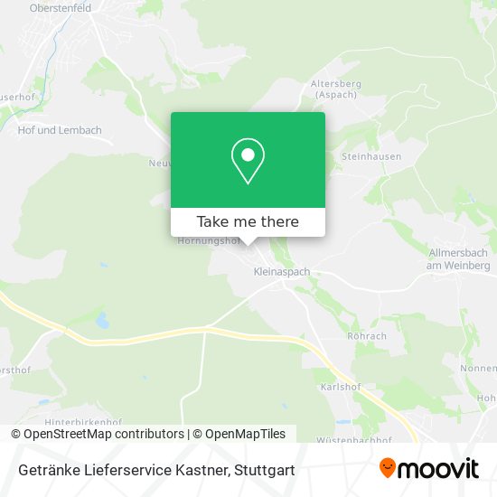 Getränke Lieferservice Kastner map