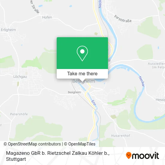 Карта Magazeno GbR b. Rietzschel Zalkau Köhler b.