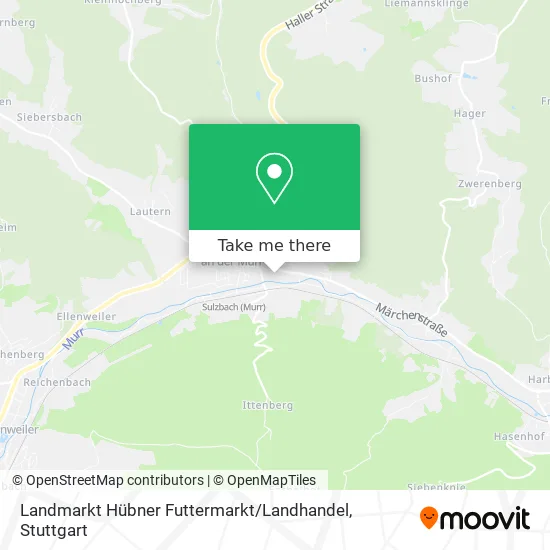 Карта Landmarkt Hübner Futtermarkt / Landhandel