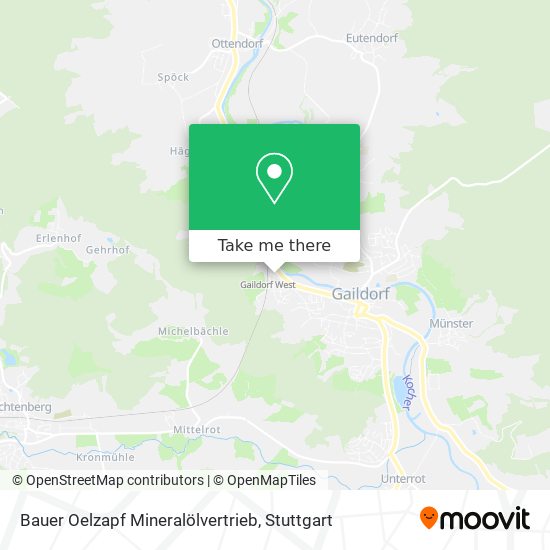 Bauer Oelzapf Mineralölvertrieb map