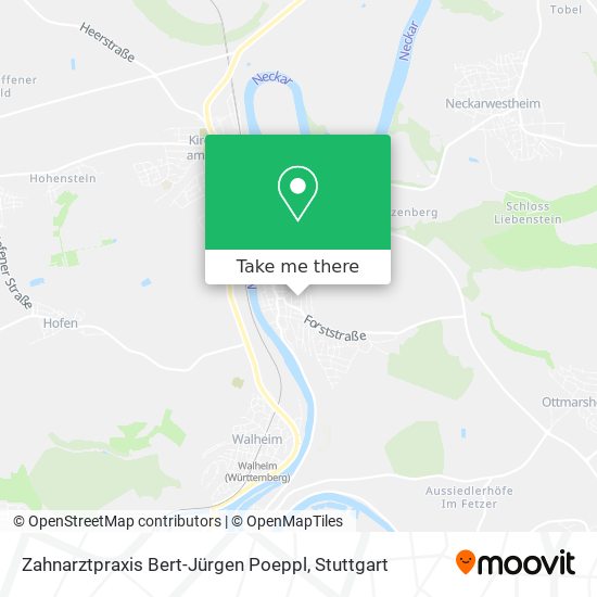Карта Zahnarztpraxis Bert-Jürgen Poeppl