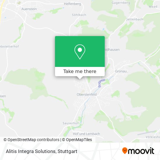 Alitis Integra Solutions map