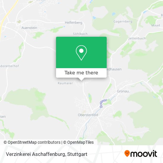 Карта Verzinkerei Aschaffenburg