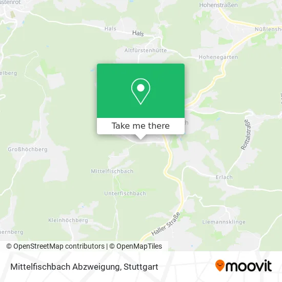 Карта Mittelfischbach Abzweigung