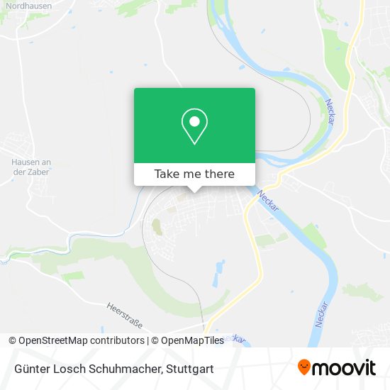 Günter Losch Schuhmacher map