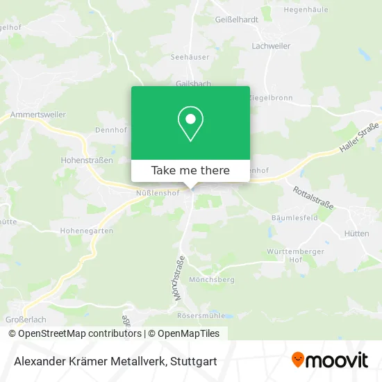 Карта Alexander Krämer Metallverk