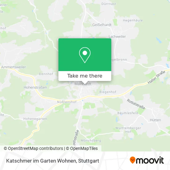 Карта Katschmer im Garten Wohnen
