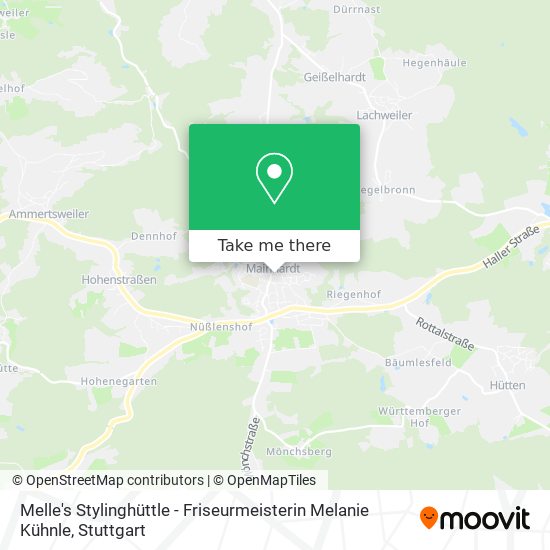 Melle's Stylinghüttle - Friseurmeisterin Melanie Kühnle map