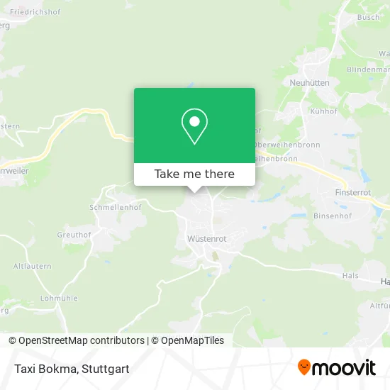 Карта Taxi Bokma