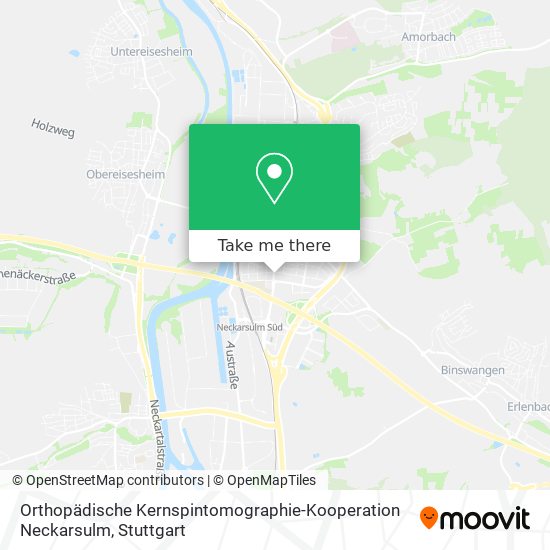 Карта Orthopädische Kernspintomographie-Kooperation Neckarsulm