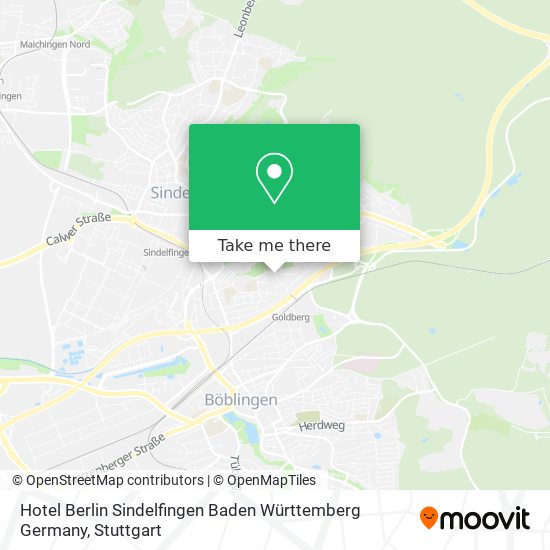 Hotel Berlin Sindelfingen Baden Württemberg Germany map