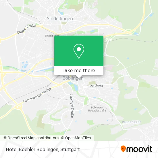 Карта Hotel Boehler Böblingen