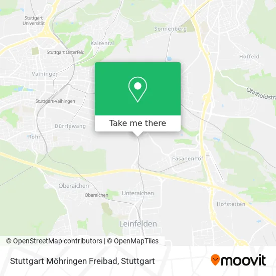 Карта Stuttgart Möhringen Freibad