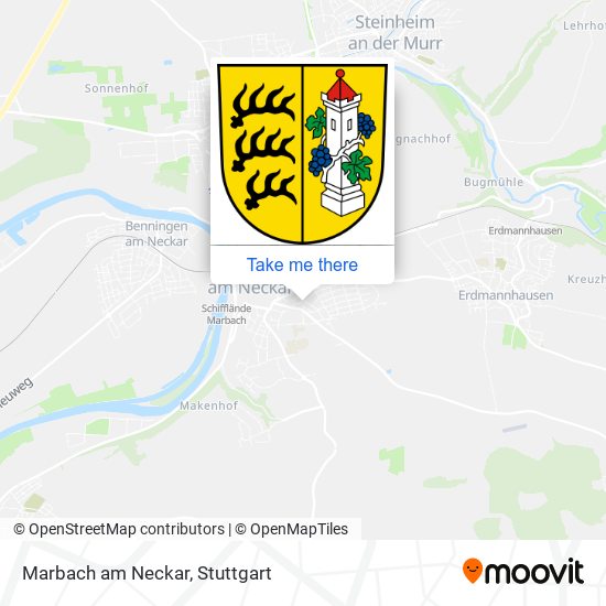 Карта Marbach am Neckar