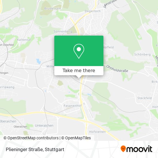 Plieninger Straße map