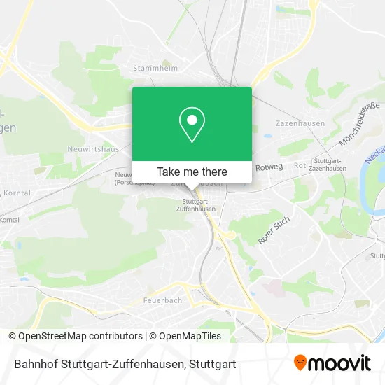 Bahnhof Stuttgart-Zuffenhausen map