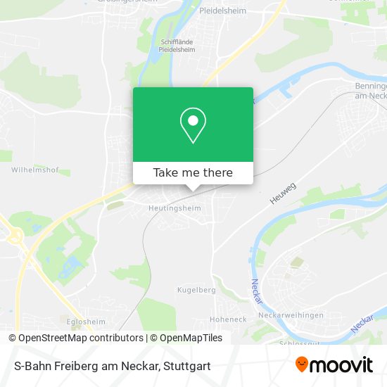 S-Bahn Freiberg am Neckar map