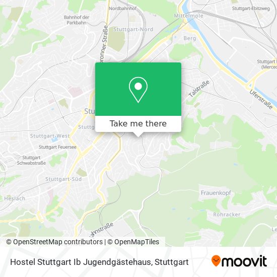 Карта Hostel Stuttgart Ib Jugendgästehaus