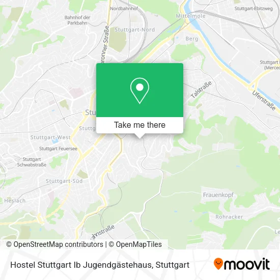 Карта Hostel Stuttgart Ib Jugendgästehaus
