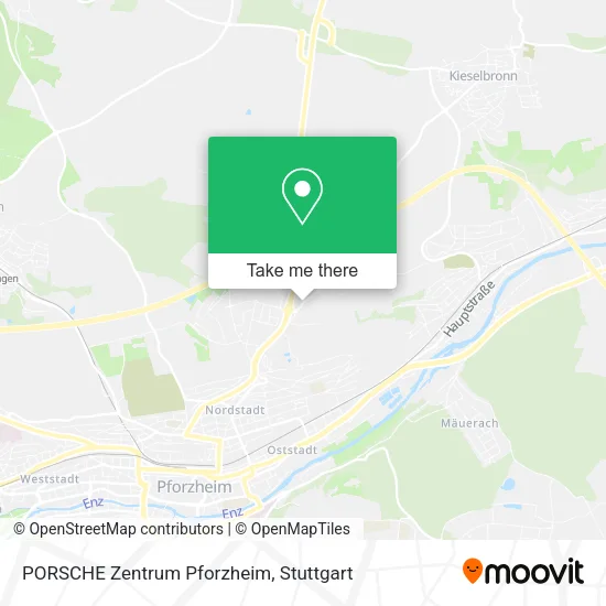 Карта PORSCHE Zentrum Pforzheim