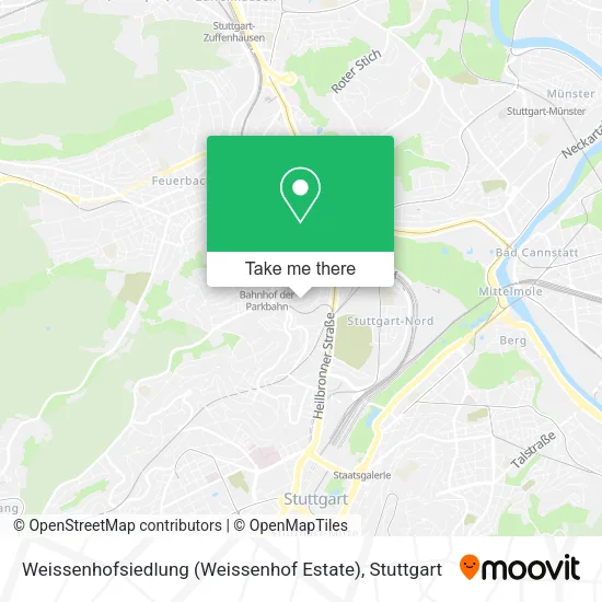 Карта Weissenhofsiedlung (Weissenhof Estate)