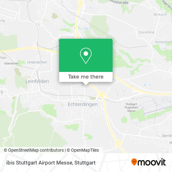 ibis Stuttgart Airport Messe map