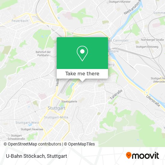 Карта U-Bahn Stöckach