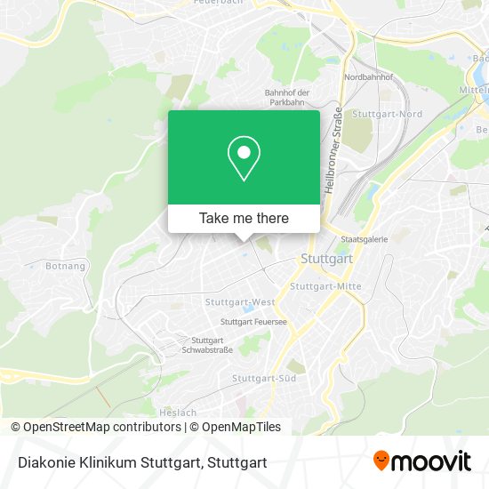 Diakonie Klinikum Stuttgart map