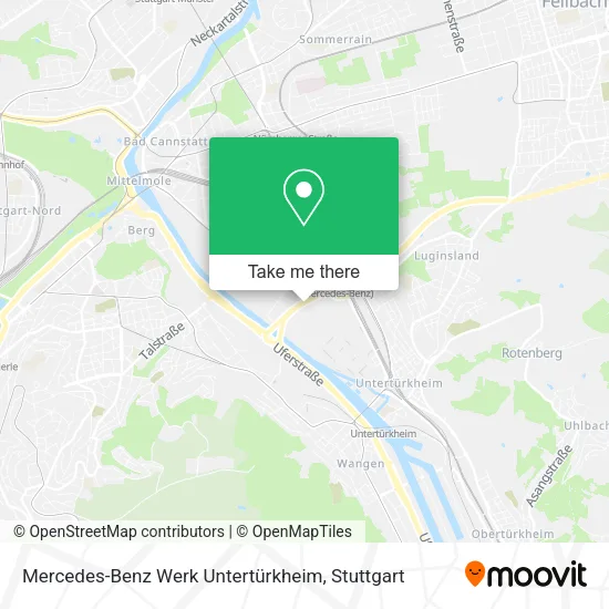 Карта Mercedes-Benz Werk Untertürkheim