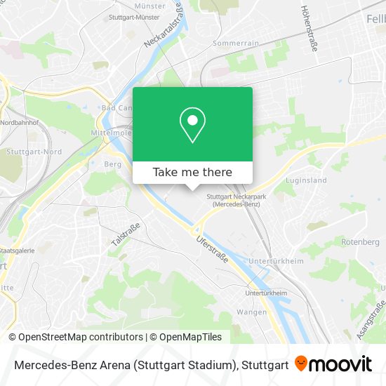 Mercedes-Benz Arena (Stuttgart Stadium) map