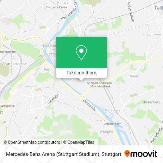 Карта Mercedes-Benz Arena (Stuttgart Stadium)