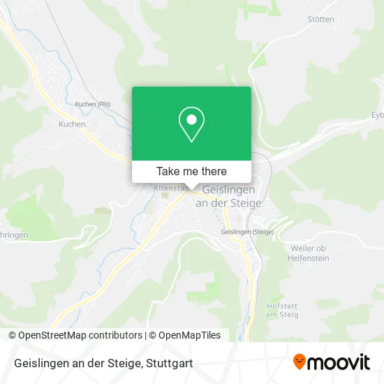 Карта Geislingen an der Steige