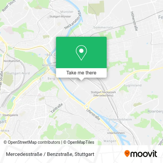 Карта Mercedesstraße / Benzstraße