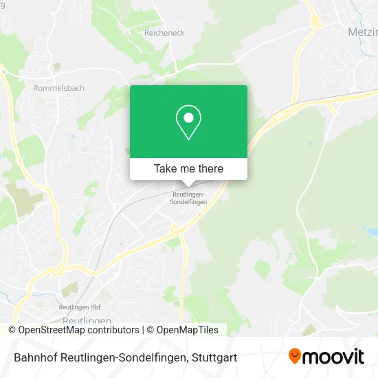 Карта Bahnhof Reutlingen-Sondelfingen