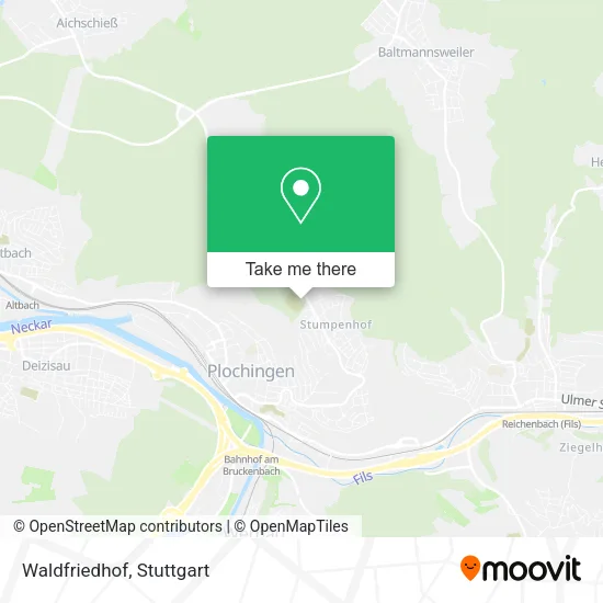 Карта Waldfriedhof