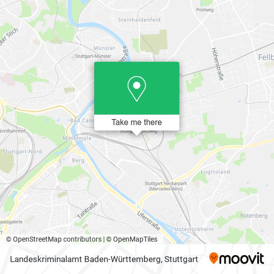 Карта Landeskriminalamt Baden-Württemberg