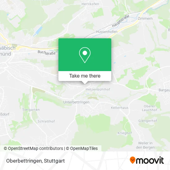 Карта Oberbettringen