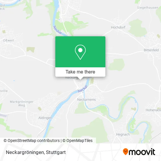 Карта Neckargröningen