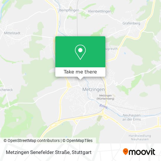 Metzingen Senefelder Straße map