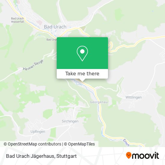 Bad Urach Jägerhaus map