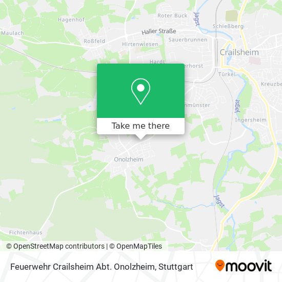 Feuerwehr Crailsheim Abt. Onolzheim map