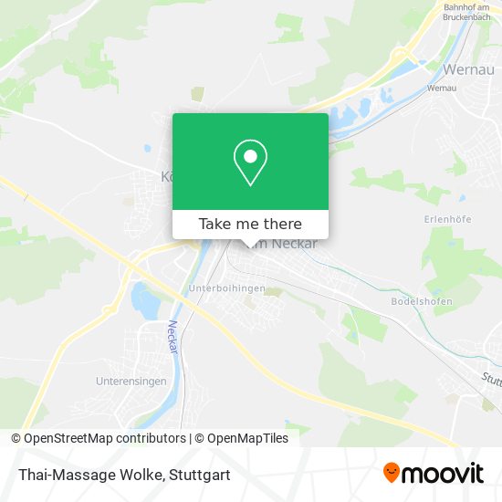 Thai-Massage Wolke map