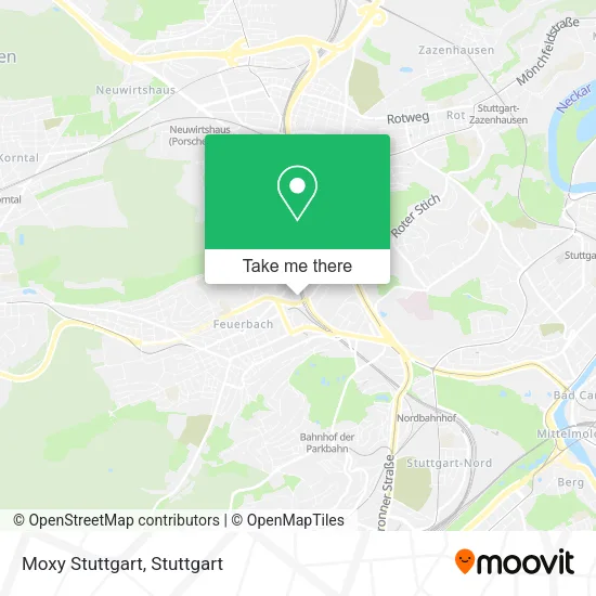Карта Moxy Stuttgart