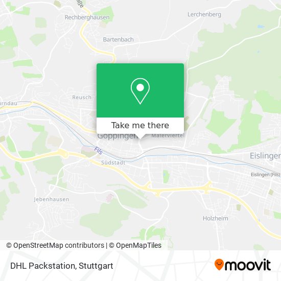 DHL Packstation map