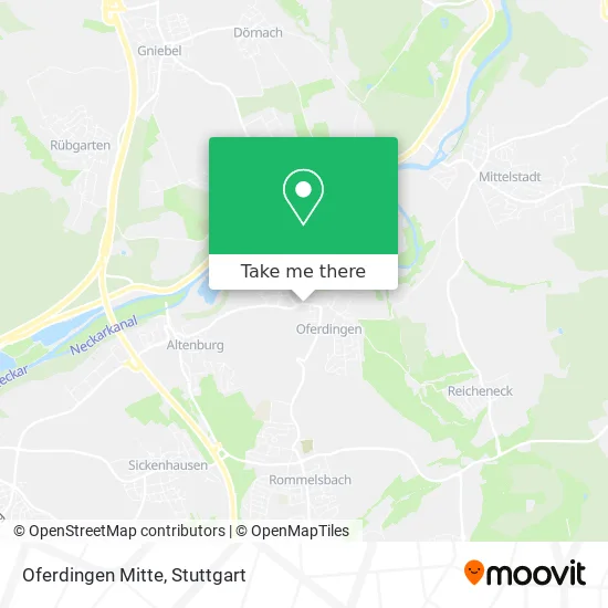 Карта Oferdingen Mitte