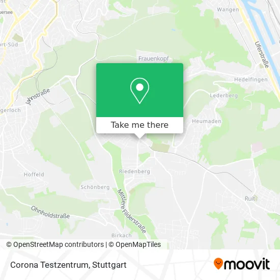 Карта Corona Testzentrum