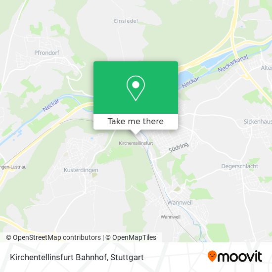 Kirchentellinsfurt Bahnhof map