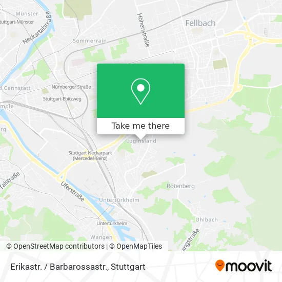 Карта Erikastr. / Barbarossastr.